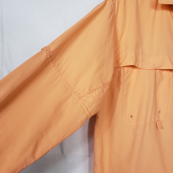 Columbia Tamiamill Peach PFG Button Up Size SP - Picture 3 of 8